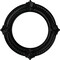 Ekena Millwork Benson Ceiling Medallion (Fits Canopies up to 8"), Hand-Painted Jet Black, 13 1/8"OD x 8"ID x 5/8"P CM13BNBLF - alternate 1